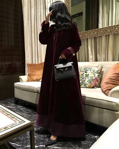 عباية شتوي عنابي 1346