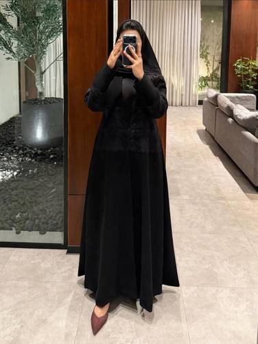 عباية كريب دانتيل 1445