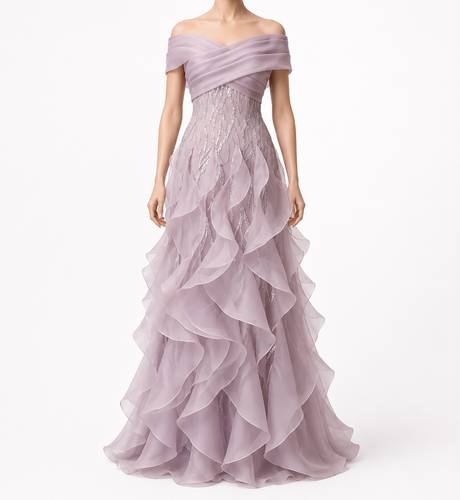 Lilac Waves Gown