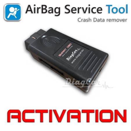 Airbag Service Tool (AST) activation. CAN/OBD2 software + dump calculator.