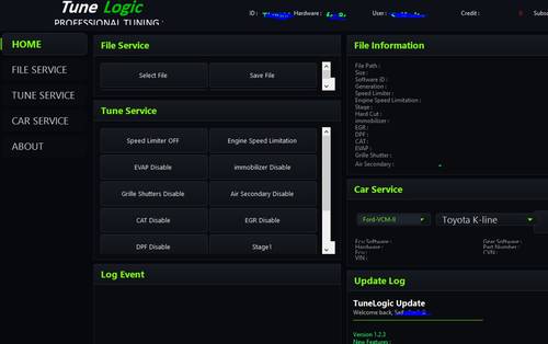 برنامج TuneLogic  لتعديل سيارات تايوتا ولكزس