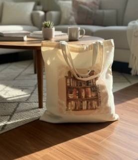 Home Library Tote Bag 