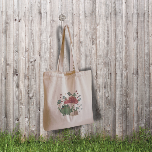 Froggie & Magic Mushroom Tote bag