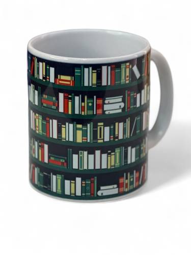“Bookshelf Aesthetic” Mug – For Book Lovers (11 oz)