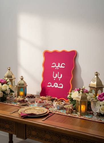 لوحة اكريليك كبيرة | بهجة العيد 2026