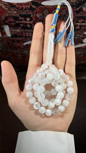 سبحة بكلايت ابيض مخلوط تفصال