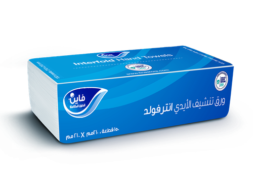 فاين مناديل انتر فولد 150 ورقة × 24 علبة