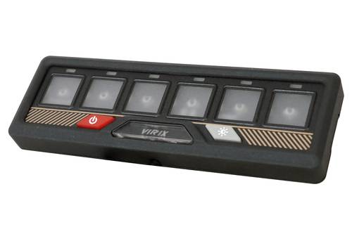 سويتش بانل يحتوى على 6 منافذ بتصميم عرضي مميز من Virix Pro