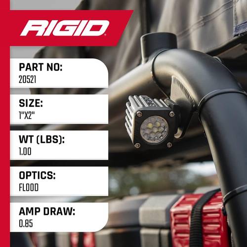 كشاف LED صغير بمدى واسع من Rigid