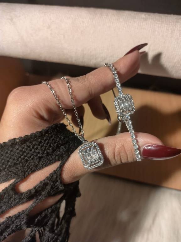 Silver lazurd set✨