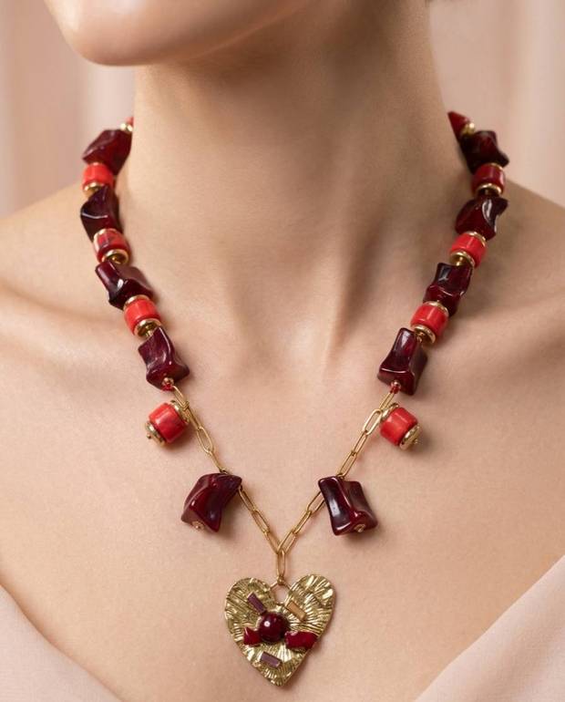 Red Stone Necklace1✨