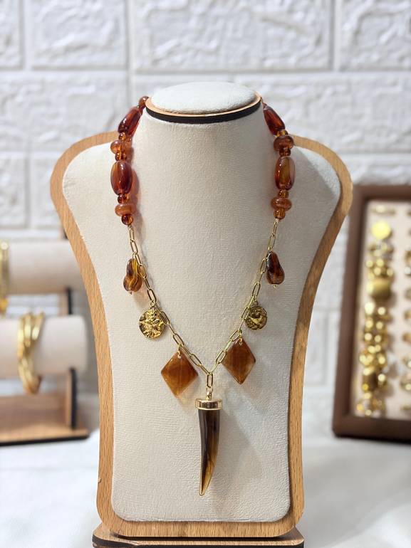 Bone Necklace  Stone ✨