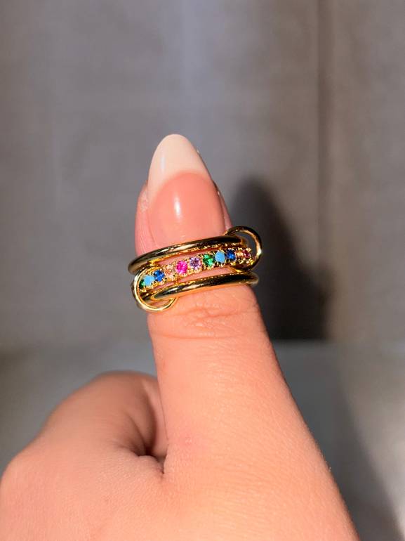 Colored 3 layer ring 1✨