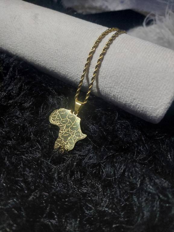 African gold Necklace