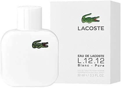 عطر L.12.12 Blanc او دو تواليت الرجالي من لاكوست - 50 مل
