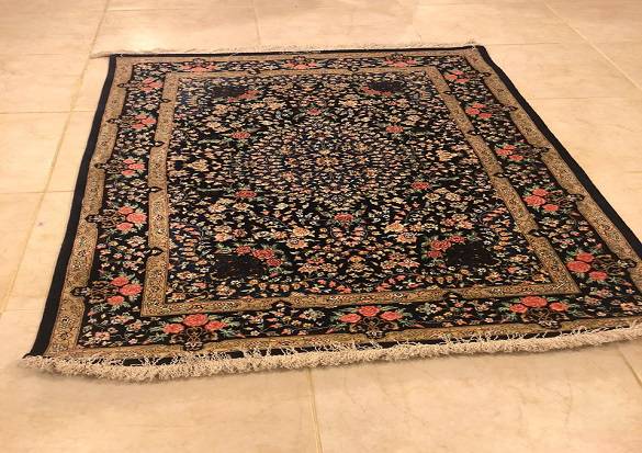 سجاد قم حرير ايراني مقاس100x150