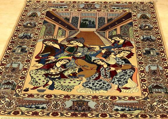 سجاد ايراني اصفهان مقاس 100x150