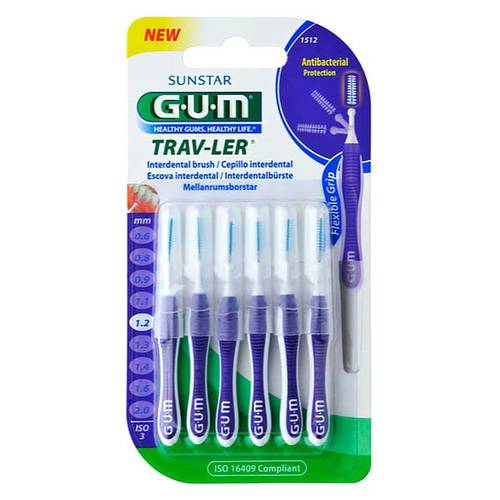 فرشاة تنظيف مابين الاسنان تراف-لير  1.2مم - GUM