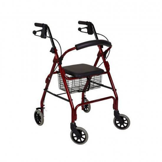  مشاية تسوق اربع عجلات مع كرسي احمر