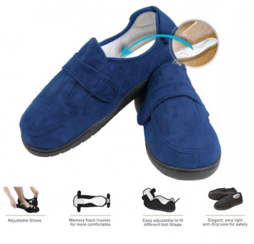 حذاء السكري ازرق- مقاس L