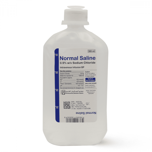 محلول ملحي 0.90%  500 مل - NORMAL SALINE