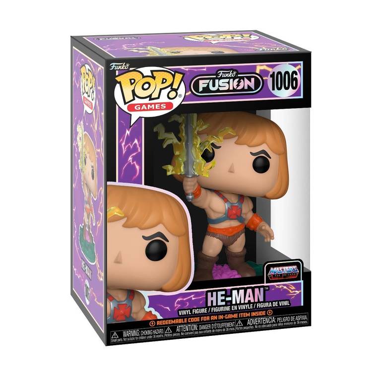 Funko POP! Games: Fusion - He-Man W Chase Variant 1/6 Chance - 1/6 Chase Variant Chance - Masters Of The Universe -