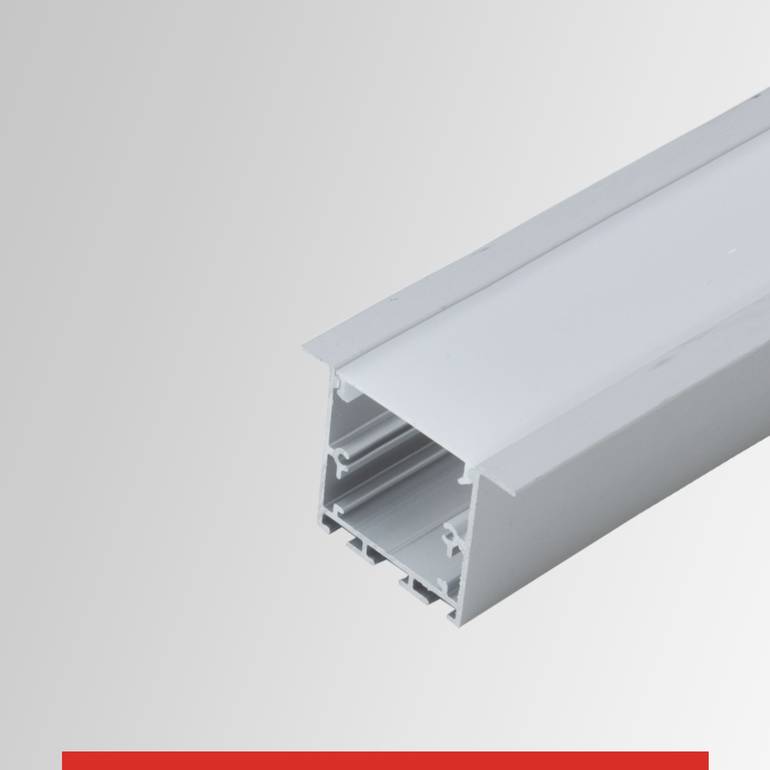 انارة قنوات الومنيوم مسار داخلي 3 متر لانارة شريط الled