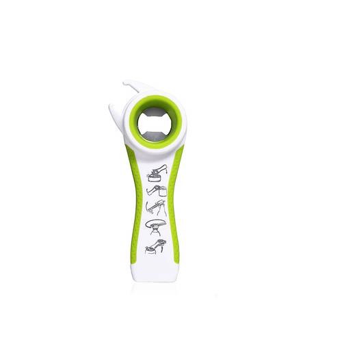 Bottle Jars and Cans Opener 5 in 1 - Green