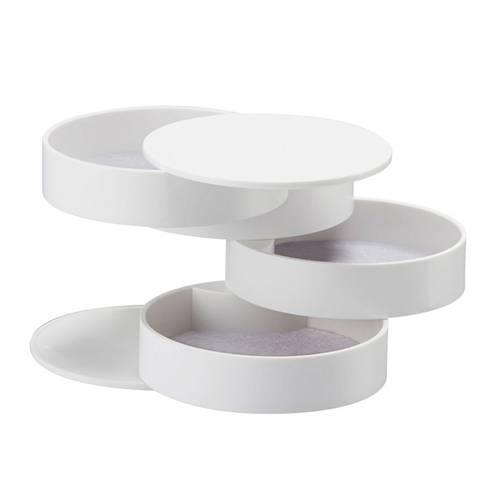 4 Tiers Jewelry Box Organizer - White