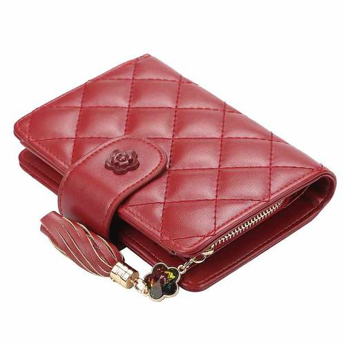 Women's Wallet With Multiple Card Slots - Red