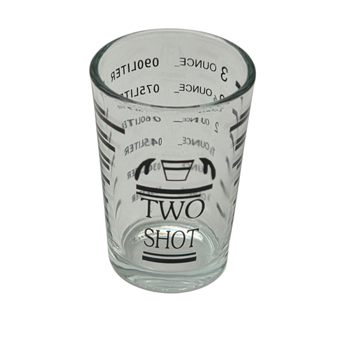  Glass Espresso Measuring Cup - Two shots