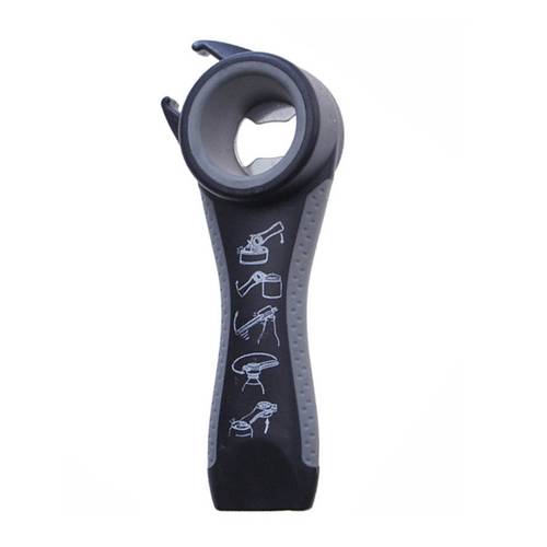 Bottle Jars and Cans Opener 5 in 1 - Black
