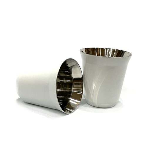 Espresso Design Thermally Insulated Coffee Mug - 160 ml - White