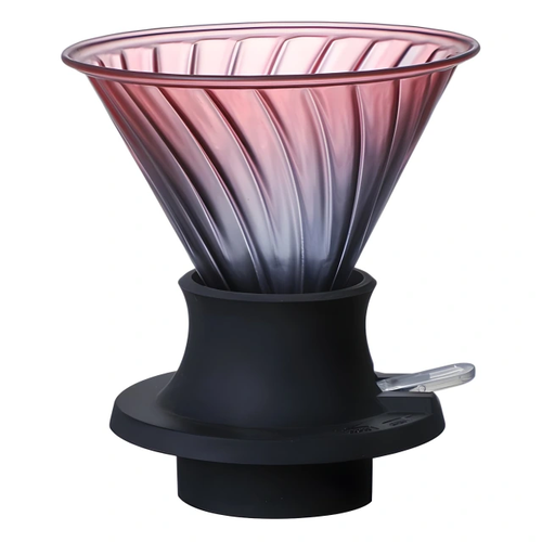 Glass Coffee Dripper with Silicone Base – Size 04 – Multicolor