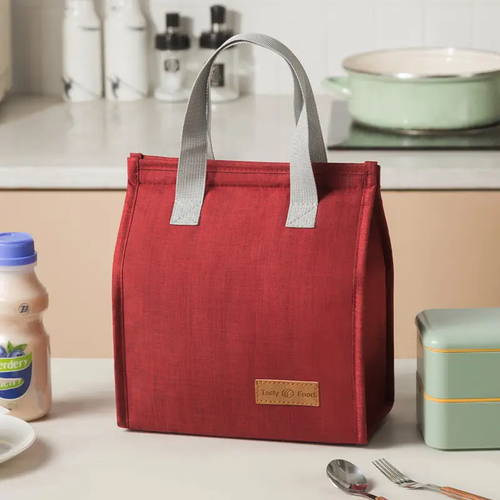 Insulated Thermal Lunch Bag - Red