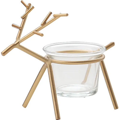 Deer Candle Holder - Golden