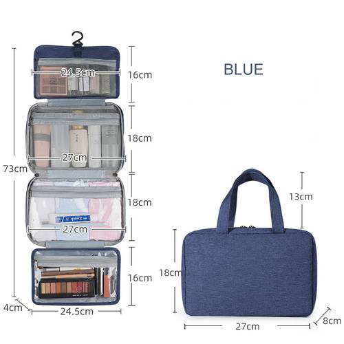 Travel Toiletry Bag - Blue