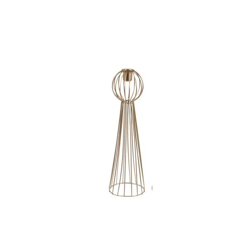 Luxury Metal Wire Candle Holder - Golden