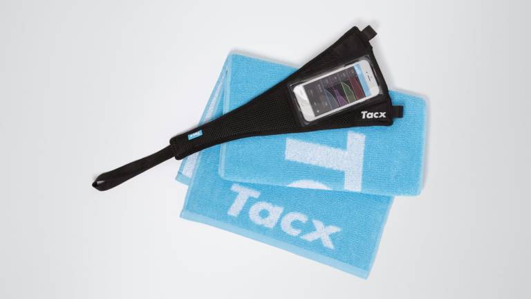 طقم TACX (منشفة + غطاء عرق للهاتف الذكي)