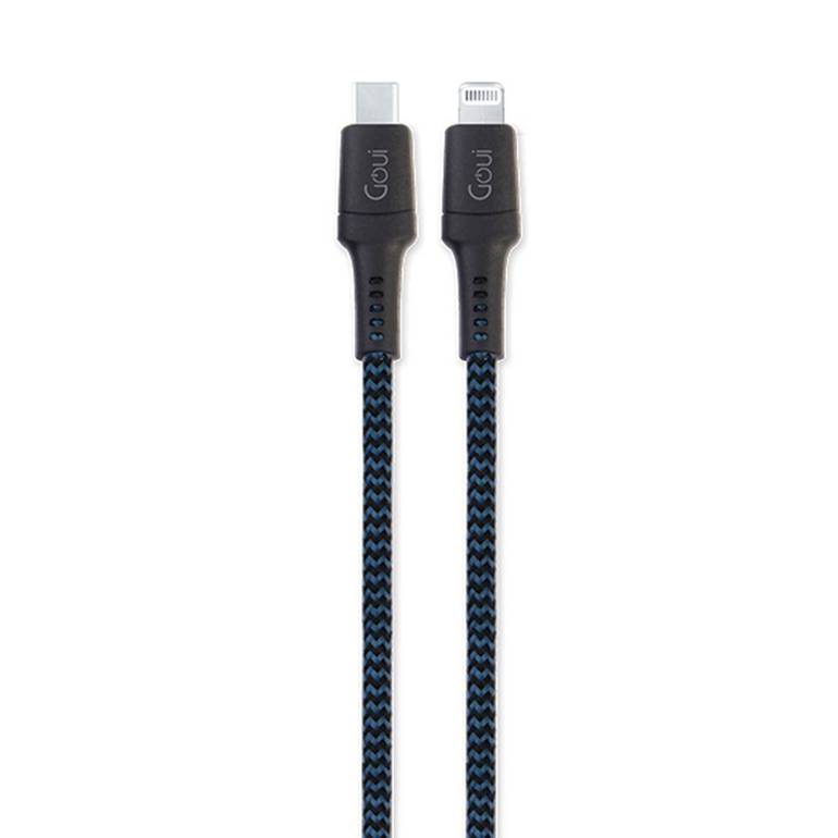  كيبل PD للآيفون  Lightning إلى USB-C من Goui مصنوع من القماش الطول 1.5 متر