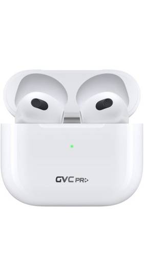 سونیك جیم ايربودز الجیل الثالث HiFi لاسلكیة ابیض