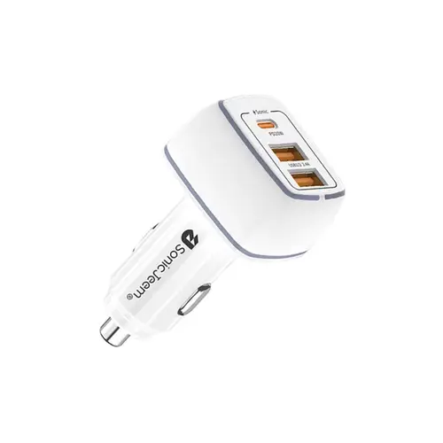 شاحن سیارة سونیك جیم - ھامر فاست بثلاث منافذ ( PD 2 USB- TYPE-C ).