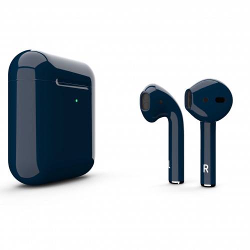 سماعة لاسلكية ايربودز 2 Airpods - اللون كحلي لامع
