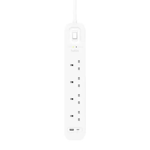توصيلة بيلكن 4 منافذ مع منفذ PD ومنفذ USB-A بقوة 18 واط