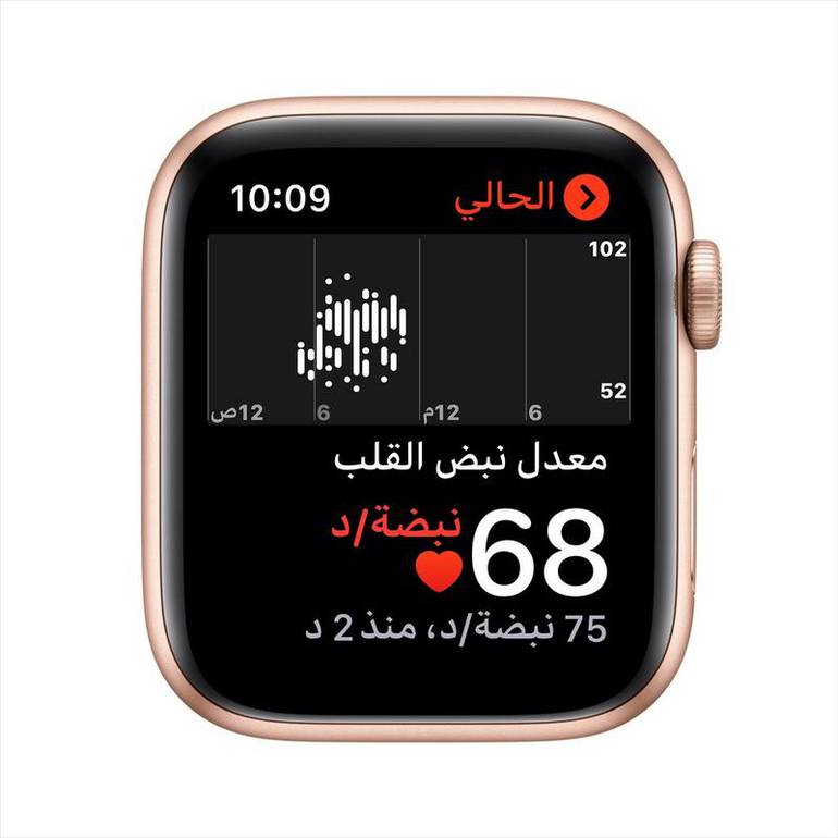الساعة الذكية آبل الإصدار أس أي  Apple Watch Series SE بقطر 40 مم - اللون الذهبي