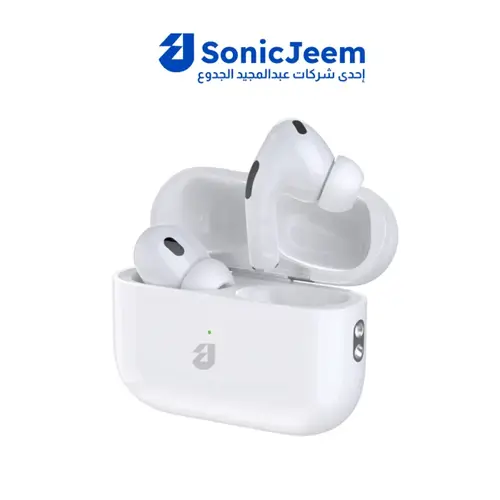 سونیك جیم ايربودز برو الجیل الثاني HiFi لاسلكیة ابیض ربل