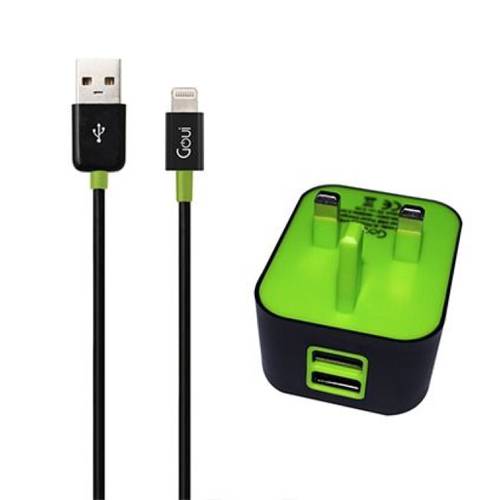 عروض قوي - شاحن منزلي والي Wall-i Charger + كيبل للآيفون بطول 1 متر من GOUI قوي