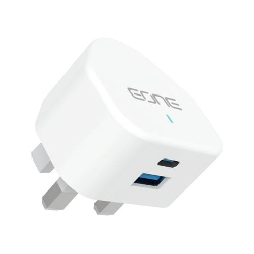 شاحن جداري بقوة 20 واط منفذ تايب سي ومنفذ USB من اي ون