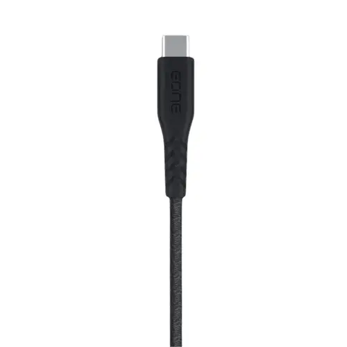 فيش جداري 20 واط منفذين USB+PD مع كابل تايب سي C من EONE أسود