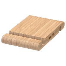 قاعدة خشبية متينة لتثبيت الهاتف والأجهزة اللوحية من ايكيا- خشب البامبو